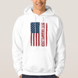 Best Gramps Ever Patriotic Flag Vector Design_1 Hoodie
