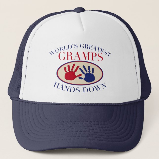 Best   Gramps Hands Down Trucker Hat (Front)