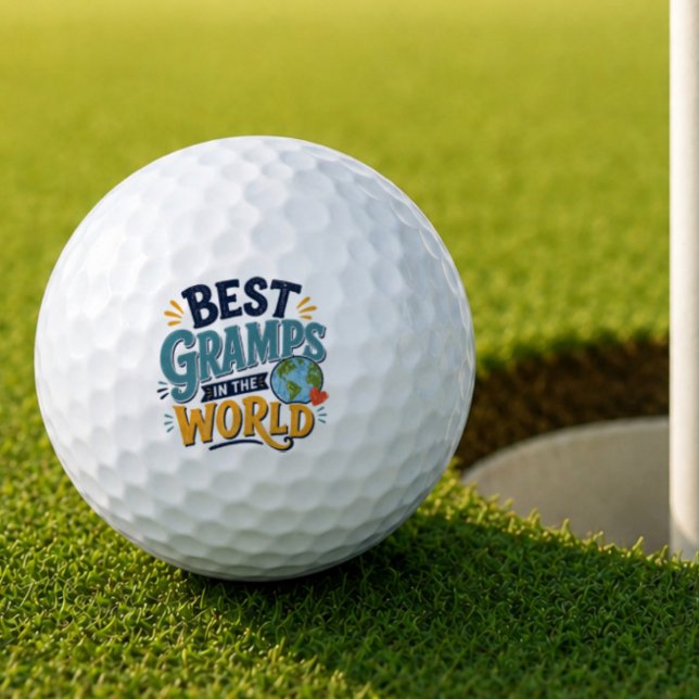 Best Gramps in the World Golf Ball (Creator Uploaded)
