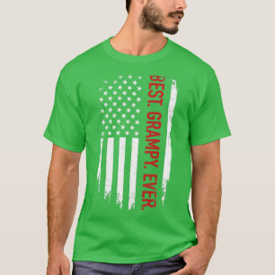 Best grampy ever with us american flag vintage for T-Shirt
