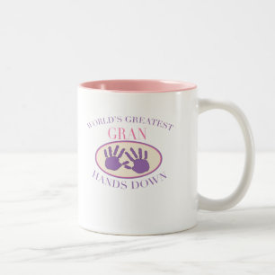 Best Gran Hands Down T-shirt Two-Tone Coffee Mug