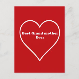 Best grand mother ever postcard