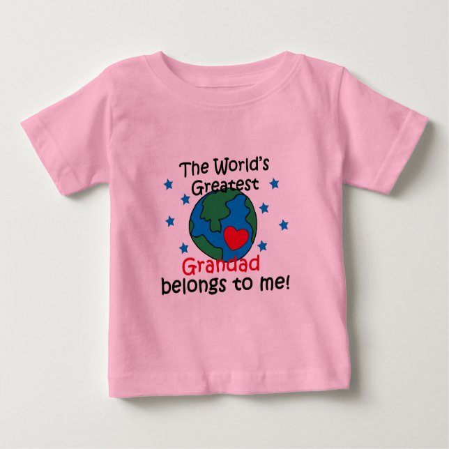 Best Grandad Belongs to me Baby T-Shirt (Front)