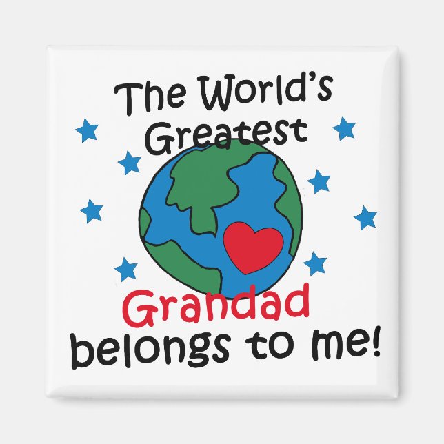 Best Grandad Belongs to me Magnet (Front)
