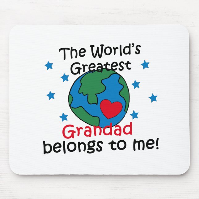 Best Grandad Belongs to me Mouse Pad (Front)