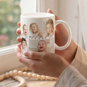 Best Grandad Ever 4 Photo Grandchildren Coffee Mug