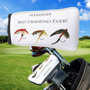Best Grandad Ever! Fly Fish Fishermen Flyfishing  Golf Head Cover
