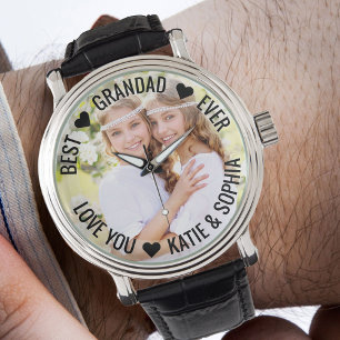 Best Grandad Ever Personalised Photo Watch