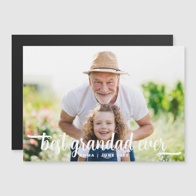 Best Grandad Ever Photo  (Front/Back)