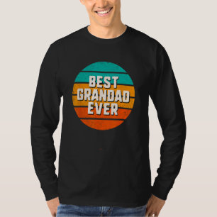 Best Grandad Ever Retro Vintage Cool  Family T-Shirt