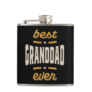 Best Granddad Ever Gift Father's Day Hip Flask