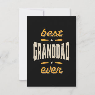 Best Granddad Ever Gift Father's Day RSVP Card