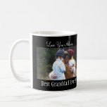 Best Granddad Ever Photo Collage White  Coffee Mug<br><div class="desc">Best Granddad Ever 4 Photo Collage White Script Black coffee mug. This template makes it easy to create the perfect gift.</div>