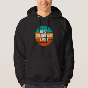 Best Granddad Ever Retro Vintage Cool  Family Hoodie