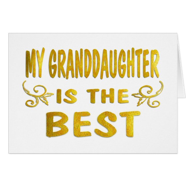 Best Granddaughter (Front Horizontal)