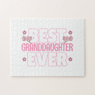 Best Granddaughter Ever - Cherry Blossoms Jigsaw Puzzle