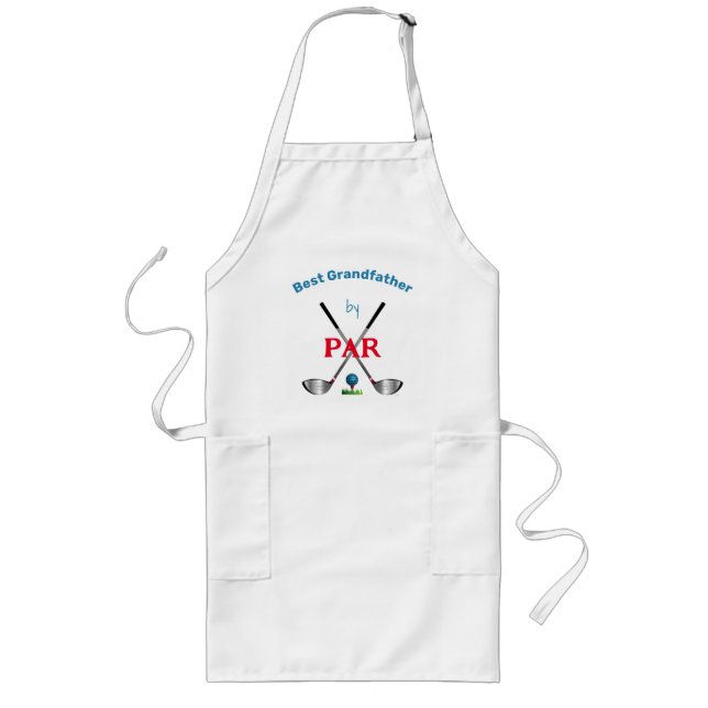 Best Grandfathe by PAR,Golf, Clubs, Fun Long Apron (Front)