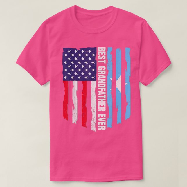 Best Grandfather Ever American Somalia Flag Father T-Shirt (Design Front)