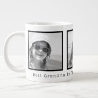 Best Grandma Black and White Black Frame 3 Photos