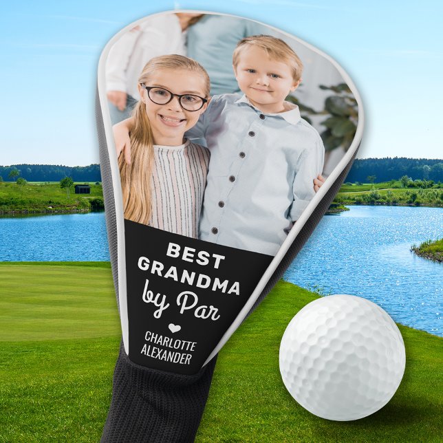 Best Grandma By Par - Mothers Day - Custom Photo Golf Head Cover (Creator Uploaded)