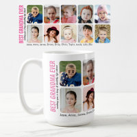 Best Grandma Ever 10 Grandkids Custom Photo
