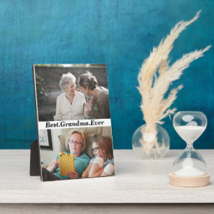 Best Grandma Ever 2 Photo Collage Plaque