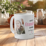 Best GRANDMA Ever 2 Photo Cute Gift  Coffee Mug<br><div class="desc">This Cute Modern Custom 2 Photo Grandma Coffee Mug, a perfect blend of sentimental value and style, is all set to melt the hearts. It allows you to showcase two cherished photos, expressing love in a sweet script font, and adding a dash of fun with a heart and name/s. This...</div>