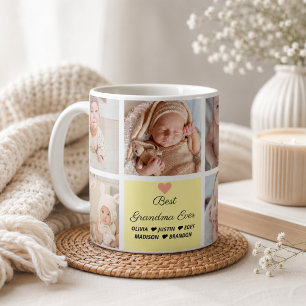 Best Grandma Ever 8-Photo Collage Coffee Mug