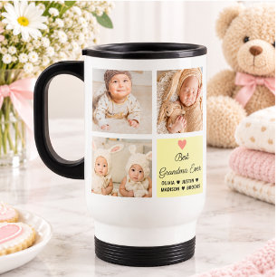 Best Grandma Ever 8-Photo Collage Travel Mug