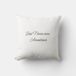 Best Grandma ever add name simple minimal nana gif Cushion