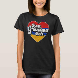 Best Grandma Ever Armenia Flag Armenian Grandma T-Shirt