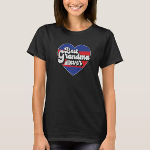 Best Grandma Ever Cambodia Flag Cambodian Grandma T-Shirt