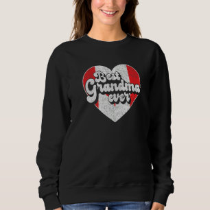 Best Grandma Ever Canada Flag Canadian Grandma Sweatshirt