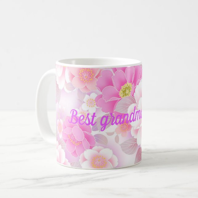 Best grandma ever coffee mug (Front Left)