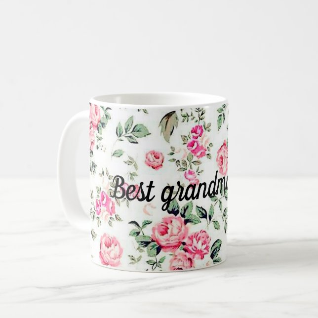 Best grandma ever coffee mug (Front Left)