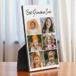 Best Grandma Ever Custom 6 Photo Collage Plaque<br><div class="desc">Celebrate the heart of your family with this beautiful 6-photo collage plaque customised just for Grandma. Featuring the phrase “Best Grandma Ever” and space for six cherished photos, this elegant keepsake is perfect for Mother’s Day, birthdays, or just because. Add meaningful memories, names, or a short message to create a...</div>