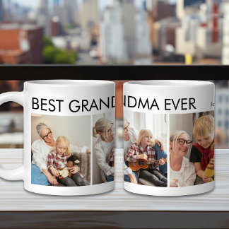 Best Grandma Ever Custom Personalised Family Photo Coffee Mug