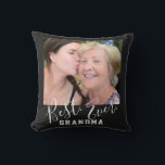 BEST GRANDMA EVER Custom Photo Mother's Day Cushion<br><div class="desc">BEST GRANDMA EVER Custom Photo Mother's Day Throw Pillow Give 'Wow' surprise to your Mum or Grandma! Celebrate 'Happy Mother's Day' with this lovely gift, perfect for your awesome Mum or Grandma that will bring a big smile to their face. Photos and the texts are pre-arranged for you to personalise...</div>