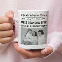 Best Grandma Ever Custom Photo Newspaper Headline