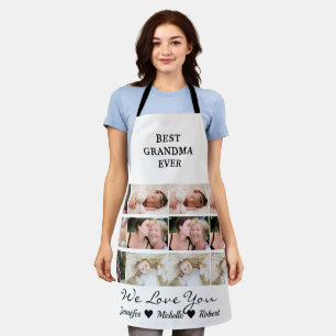 Best Grandma Ever Custom Photos Grandchildren Name Apron