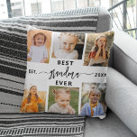 Best Grandma Ever - Grandchildren Photo Collage Cushion<br><div class="desc">Celebrate the "Best Grandma Ever" with this personalised Grandchildren Photo Collage Throw Pillow. This thoughtful gift features a lovingly arranged collage of cherished photos capturing special moments, complemented by a heartfelt message. Crafted from high-quality, soft fabric, it offers both comfort and style to any living space. The removable cover is...</div>