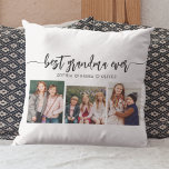 Best Grandma Ever - Grandchildren Photo Collage Cushion<br><div class="desc">Celebrate your grandma with the Best Grandma Ever Grandchildren Photo Collage Throw Pillow. This personalised keepsake features a beautifully arranged collage of cherished photos, capturing special moments with her grandchildren. Crafted from high-quality materials, it adds a stylish and sentimental touch to any space, perfect for displaying on a bed or...</div>