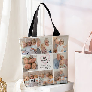 Best Grandma Ever Grandchildren Photo Collage Love Tote Bag