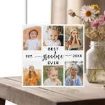 Best Grandma Ever - Grandchildren Photo Collage Plaque<br><div class="desc">Celebrate your mummy with the "Best Mummy Ever" Mother's Day Photo Collage Plaque. This personalised plaque features a beautifully arranged collage of cherished photos, capturing special moments and memories. The heartfelt message "Best Mummy Ever" adds a loving touch. Crafted from high-quality materials with a sleek finish, it's perfect for displaying...</div>