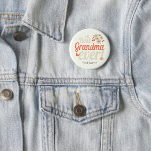 Best Grandma Ever Grandma Vintage Grandmother 6 Cm Round Badge