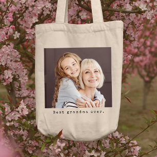 Best Grandma Ever Grandmother Full Photo Tote Bag