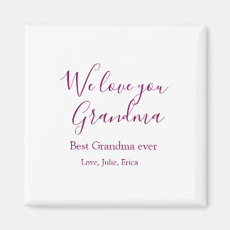 best grandma ever grandparents photo gifts classic magnet