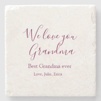best grandma ever grandparents photo gifts classic stone coaster