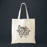 Best Grandma Ever Granny Grandmother Tote Bag<br><div class="desc">Best Grandma Ever. Funny and humourous design for the best grandmother in the world. This cool and fun merchandise is great for the special woman called gram, granny, nonna or nana. Perfect for Grandma's Day. Great Christmas gift and birthday present for the coolest grandmother in the world. Background colour can...</div>