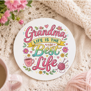Best Grandma Ever   Happy Grandparents Day Cute Classic Round Sticker